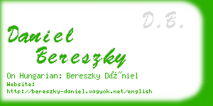 daniel bereszky business card